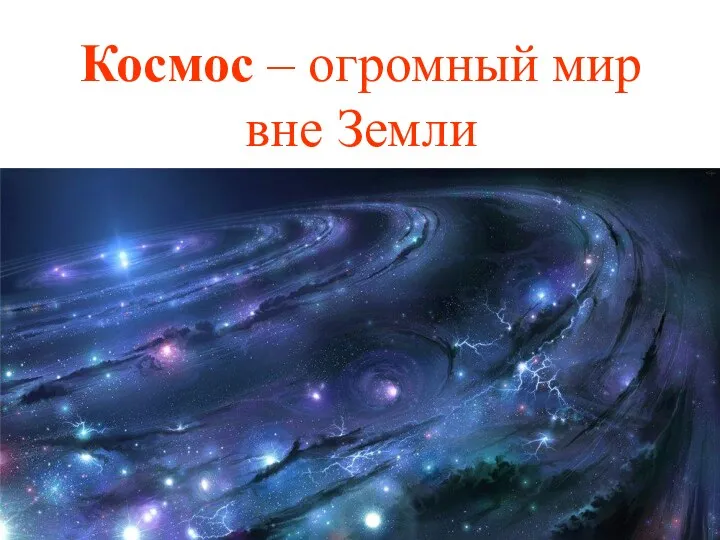 Космос – огромный мир вне Земли