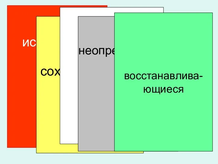 восстанавлива- ющиеся