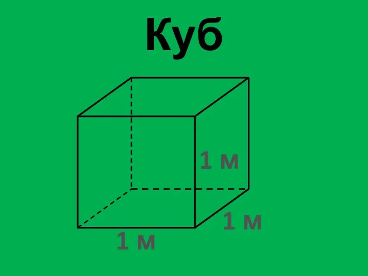 Куб 1 м 1 м 1 м