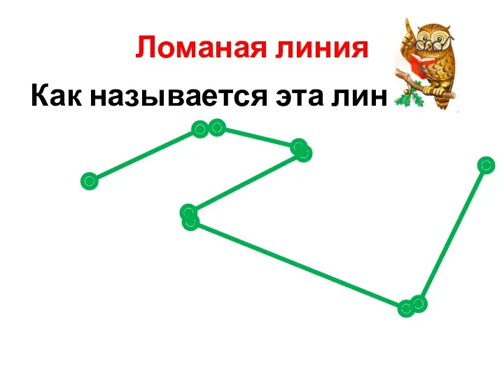 Ломаная линия Как называется эта линия?