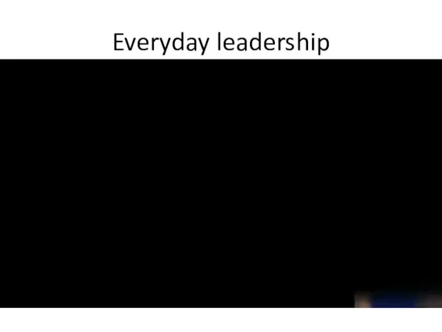 Everyday leadership