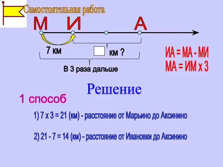 И М А В 3 раза дальше ИА = МА