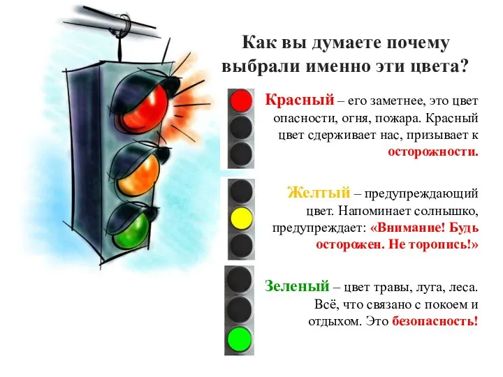 Как вы думаете почему выбрали именно эти цвета? Красный –