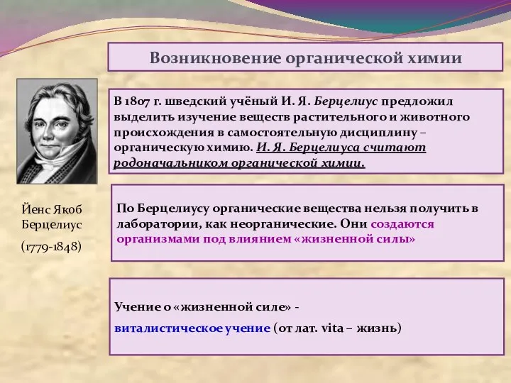 В 1807 г. шведский учёный И. Я. Берцелиус предложил выделить