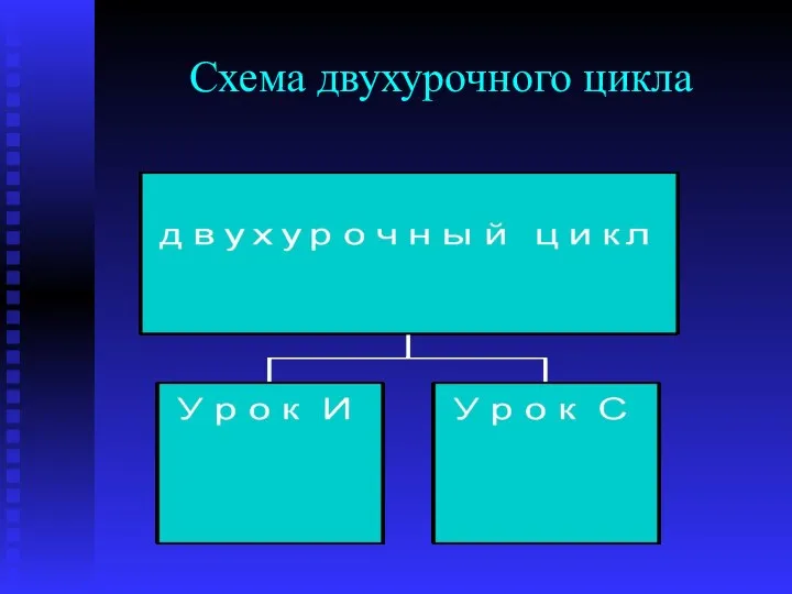 Схема двухурочного цикла