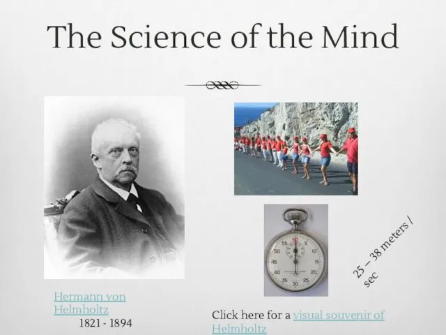 The Science of the Mind Hermann von Helmholtz 1821 -