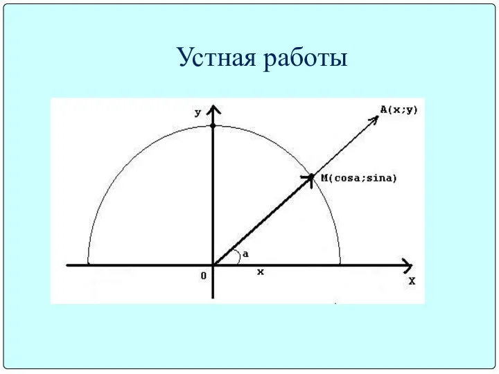 Устная работы