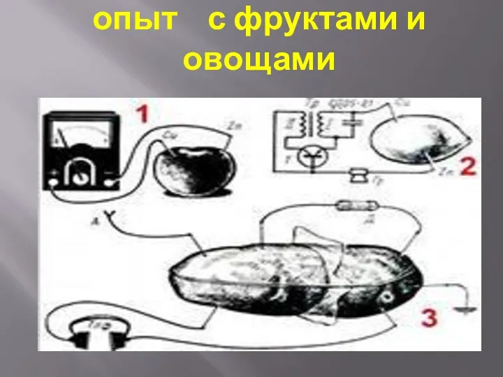 Объясните занимательный опыт с фруктами и овощами