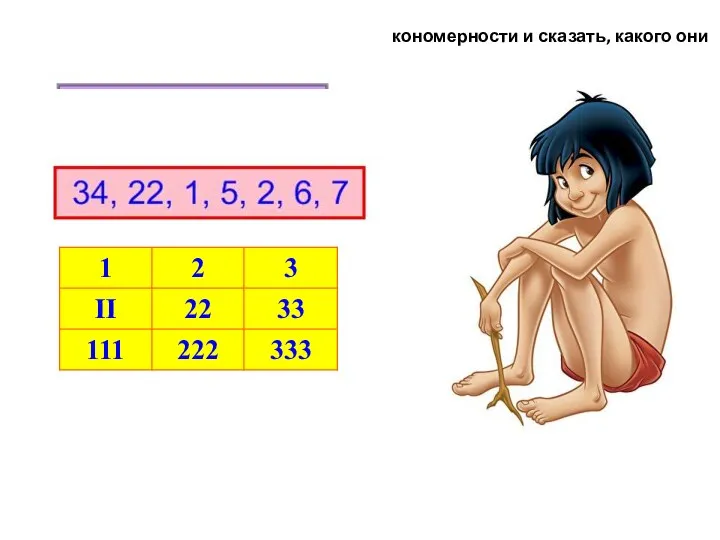 Кошка придумала нам задание: найти среди перечисленных элементов закономерности и сказать, какого они вида.