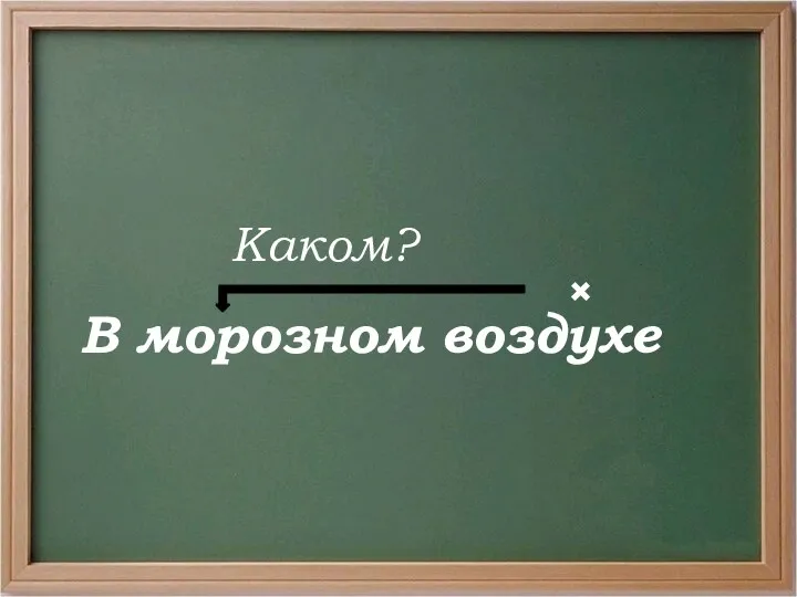 В морозном воздухе Каком? ×