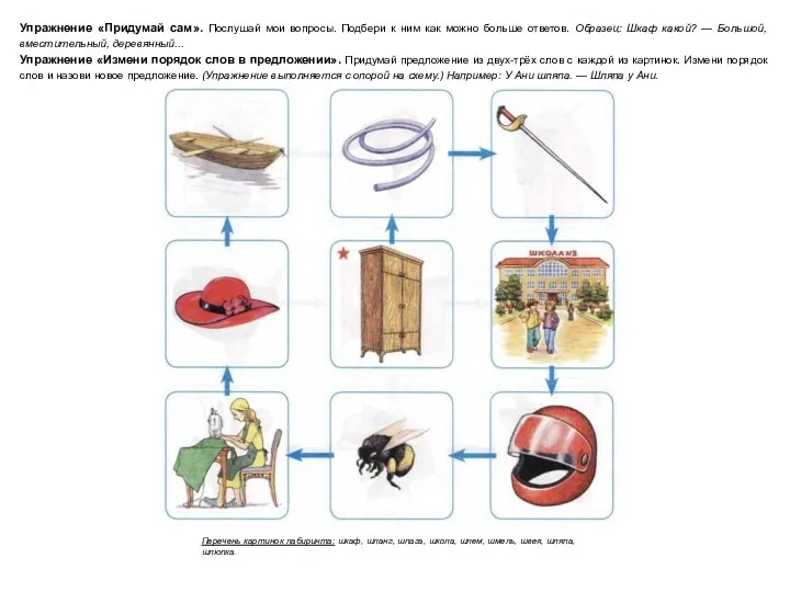 Упражнение «Придумай сам». Послушай мои вопросы. Подбери к ним как