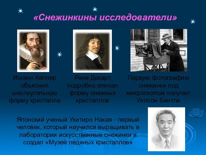 «Снежинкины исследователи»