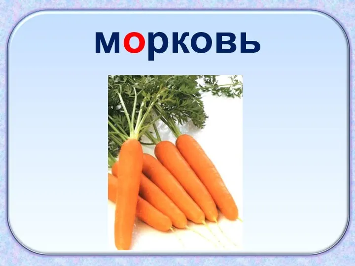 морковь