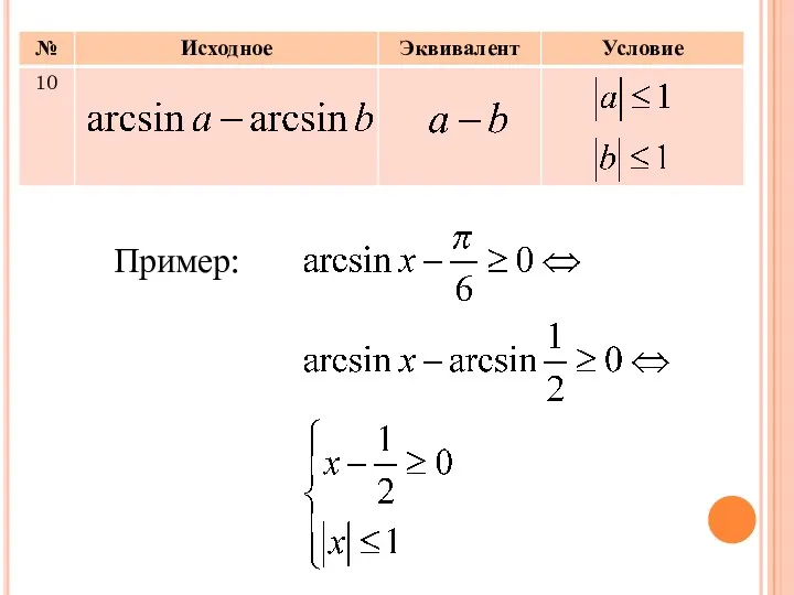 Пример: