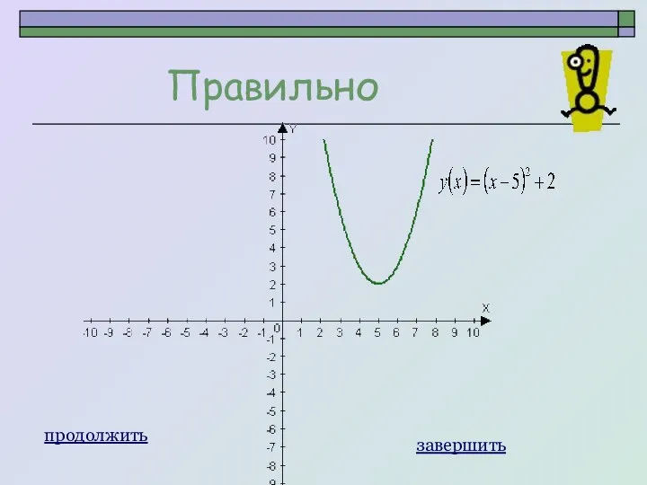 Правильно продолжить завершить