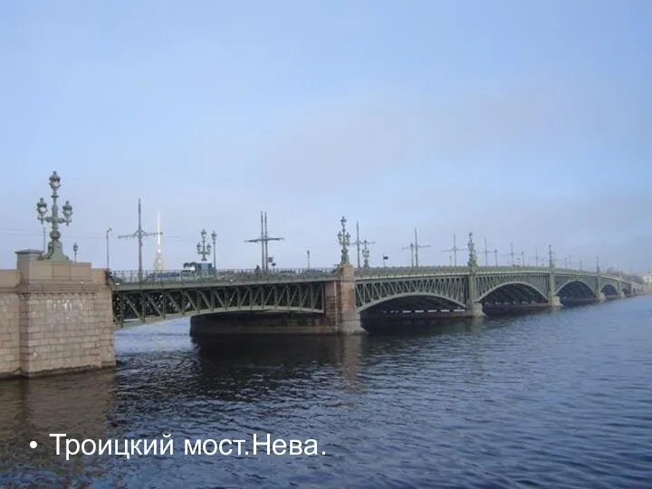 Троицкий мост.Нева.