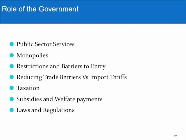 Public Sector Services Monopolies Restrictions and Barriers to Entry Reducing