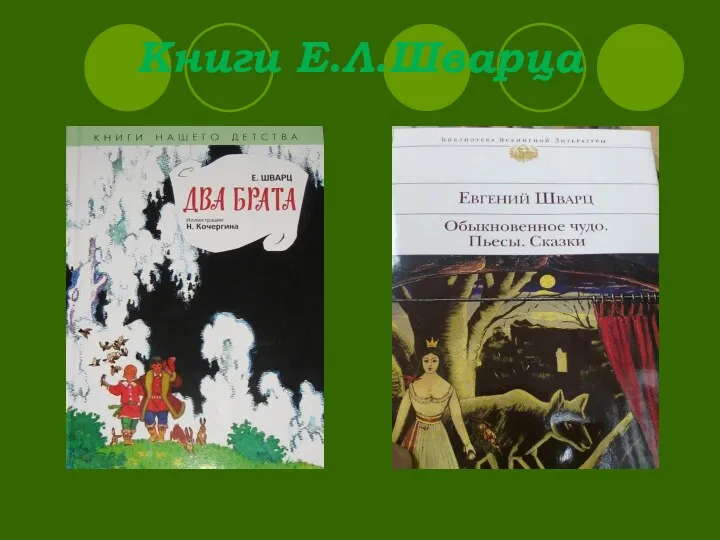 Книги Е.Л.Шварца