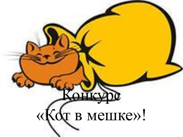 Конкурс «Кот в мешке»!