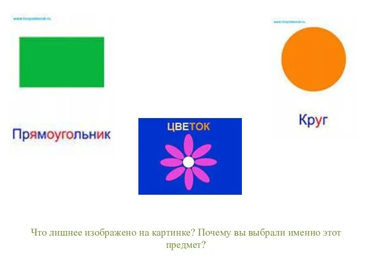 Что лишнее изображено на картинке? Почему вы выбрали именно этот предмет?