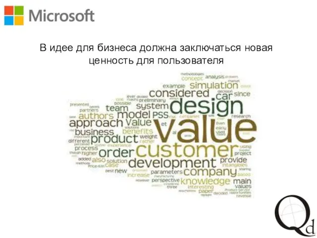 В идее для бизнеса должна заключаться новая ценность для пользователя