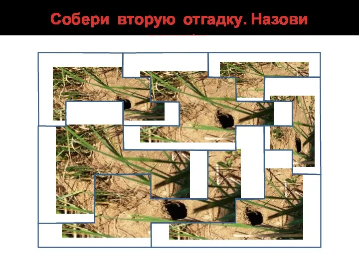 Собери вторую отгадку. Назови пещеру.