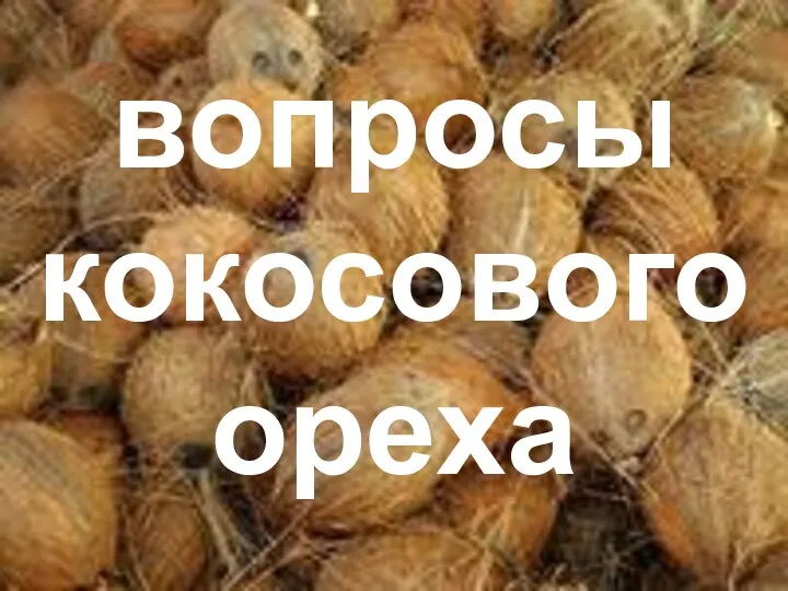 вопросы кокосового ореха