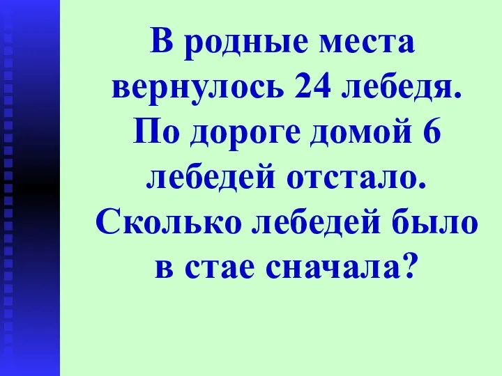 В родные места вернулось 24 лебедя. По дороге домой 6