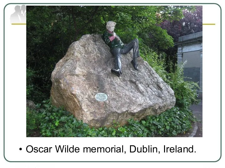 Oscar Wilde memorial, Dublin, Ireland.