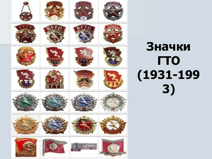 Значки ГТО (1931-1993)