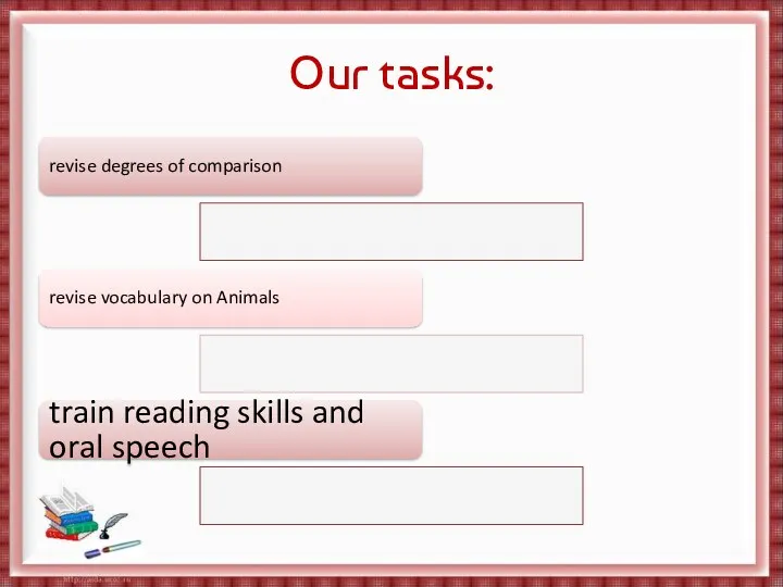 Our tasks: