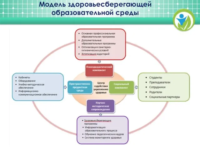 Модель здоровьесберегающей образовательной среды