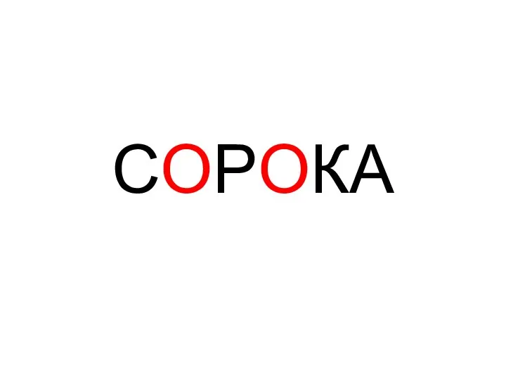 СОРОКА