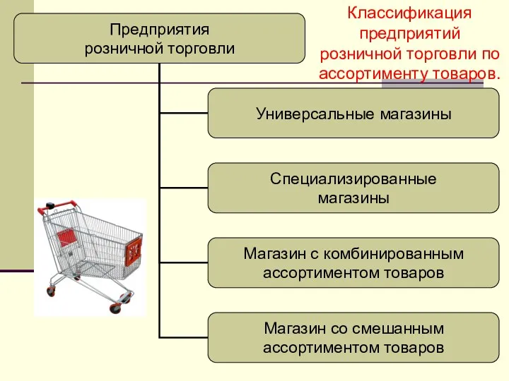 Классификация предприятий розничной торговли по ассортименту товаров.