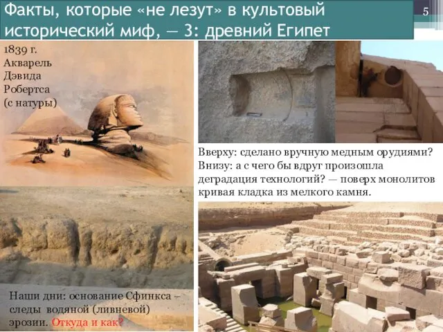 Факты, которые «не лезут» в культовый исторический миф, — 3: древний Египет 1839