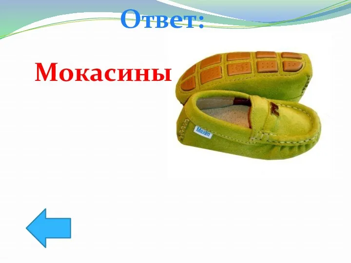 Ответ: Мокасины