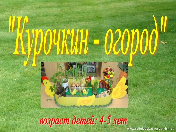 "Курочкин - огород" возраст детей: 4-5 лет