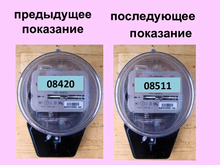 предыдущее показание 08420 последующее показание 08511