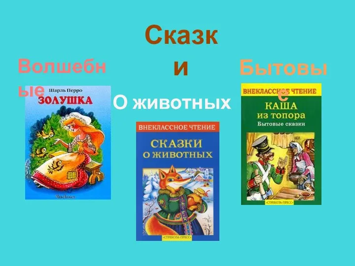 Сказки Бытовые Волшебные О животных