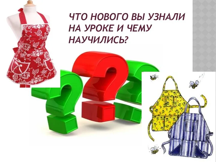 Что нового вы узнали на уроке и чему научились?