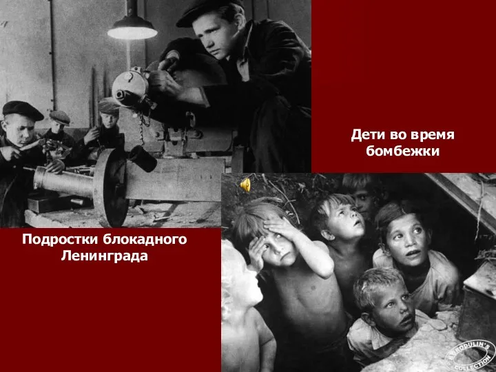 Подростки блокадного Ленинграда Дети во время бомбежки
