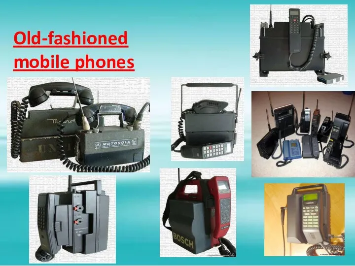 Old-fashioned mobile phones