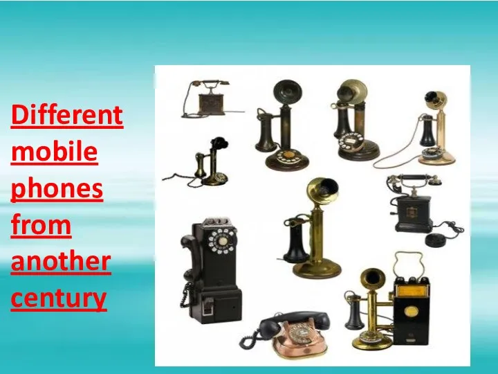 Different mobile phones from another century