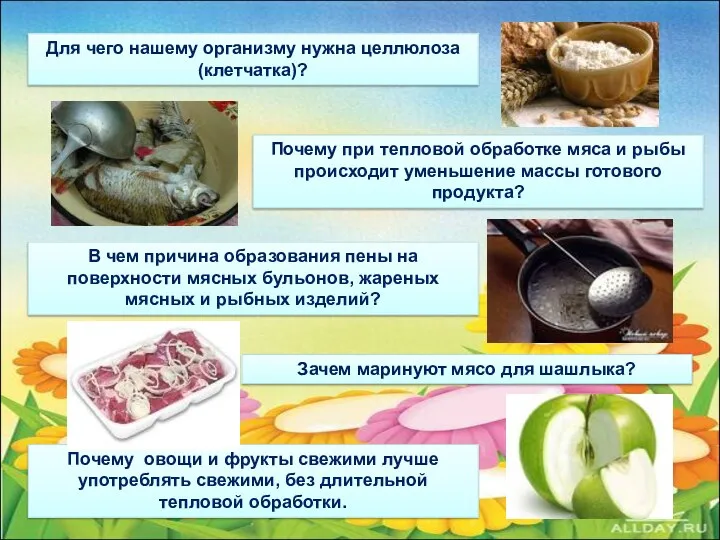 В чем причина образования пены на поверхности мясных бульонов, жареных