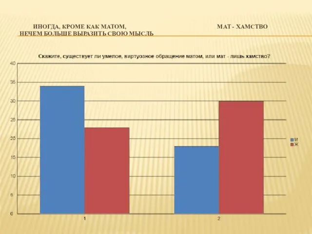 ИНОГДА, КРОМЕ КАК МАТОМ, МАТ - ХАМСТВО НЕЧЕМ БОЛЬШЕ ВЫРАЗИТЬ СВОЮ МЫСЛЬ