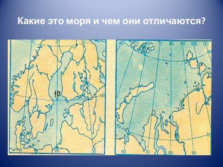 Какие это моря и чем они отличаются?