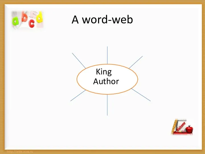 A word-web King Author