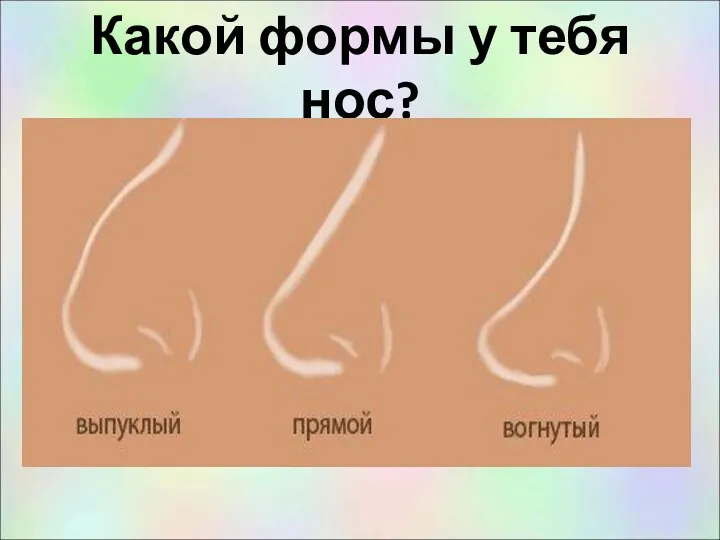 Какой формы у тебя нос?