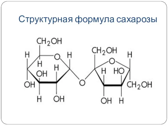 Структурная формула сахарозы