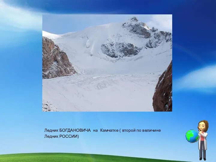 Ледник БОГДАНОВИЧА на Камчатке ( второй по величине Ледник РОССИИ)